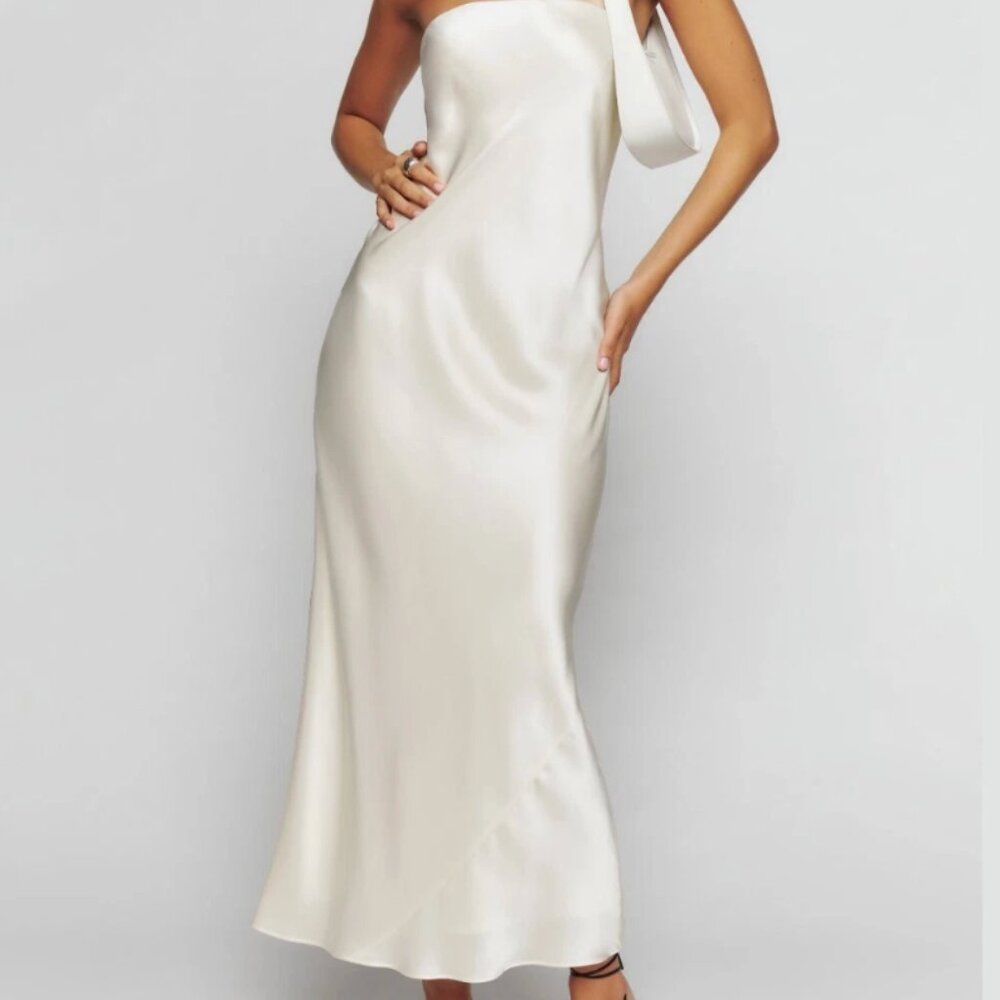 Reformation Joana Silk Dress